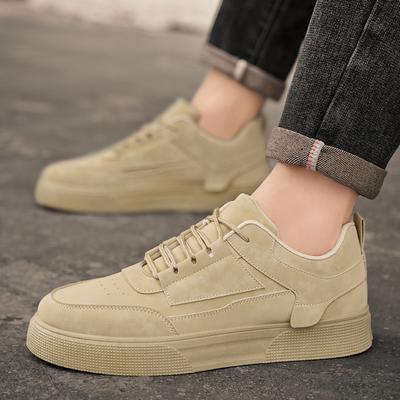 Autumn Men's Shoes Low-top Street Tide Shoes Student Shoes Match Men's Sports Casual Shoes Board Shoes Comfortable Breathable Resistant Walking Shoes