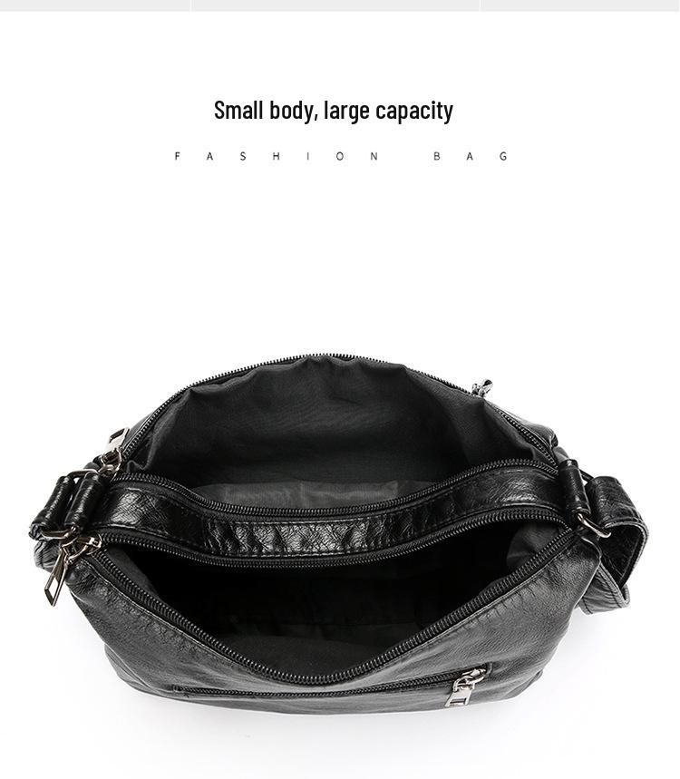 2025 Women's Crossbody Bag: Fashionable, Multi-Pocket, Large Capacity, Single Shoulder Bag for Middle-Aged Mothers