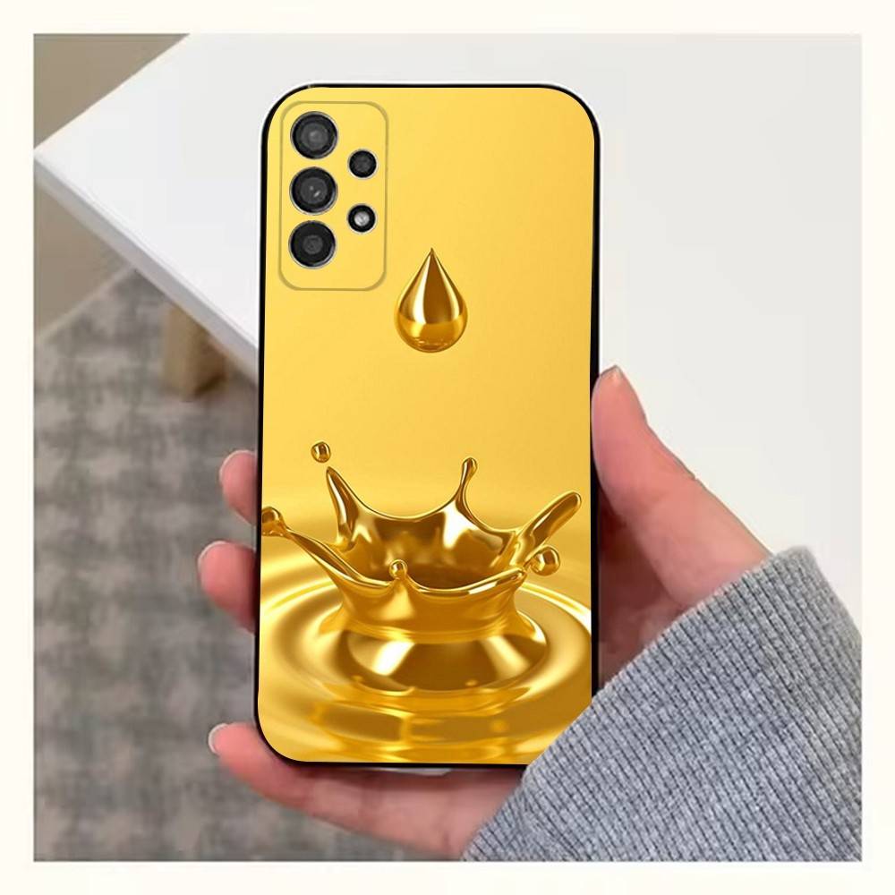 Money Gold Art Phone Case For Samsung S9,S10,S20,S10,S21,S25,S24,S23,Ultra,FE,Plus,Lite,Soft Silicone Black Cover