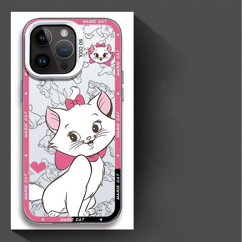Lustige Marie Katze Handyhülle für Apple iPhone 16 15 Pro Max 13 14 Plus 12 11 Pro plus Matt