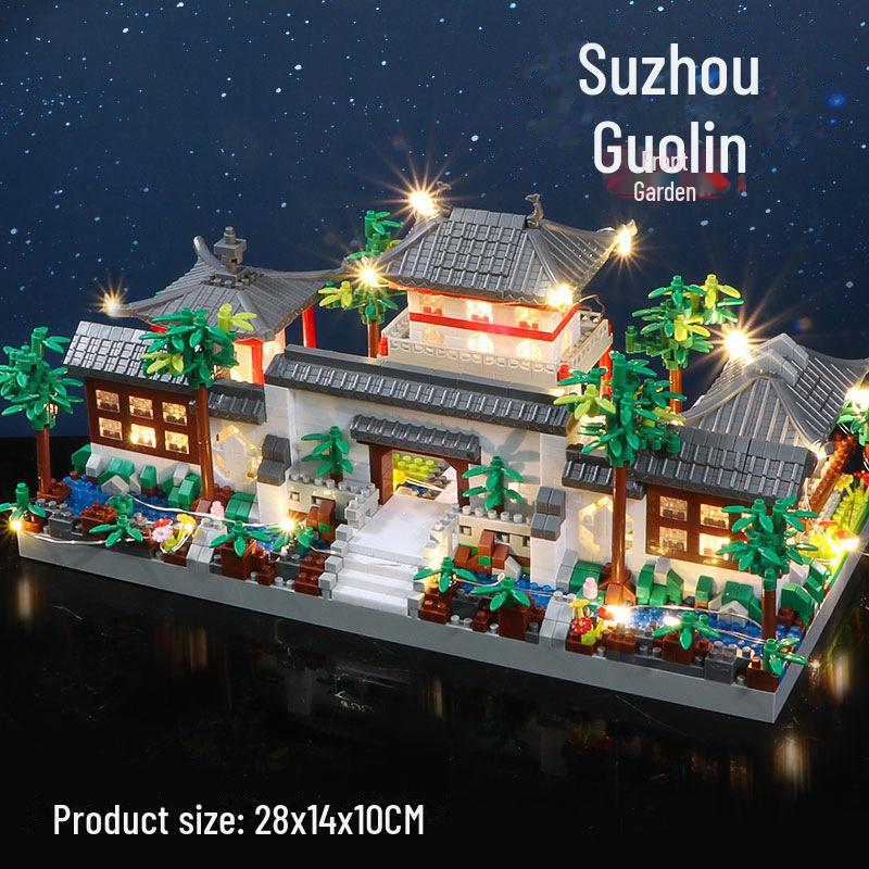 Compatible Suzhou Gardens Ancient Style Building Blocks - Educational Assembly Toy for Children