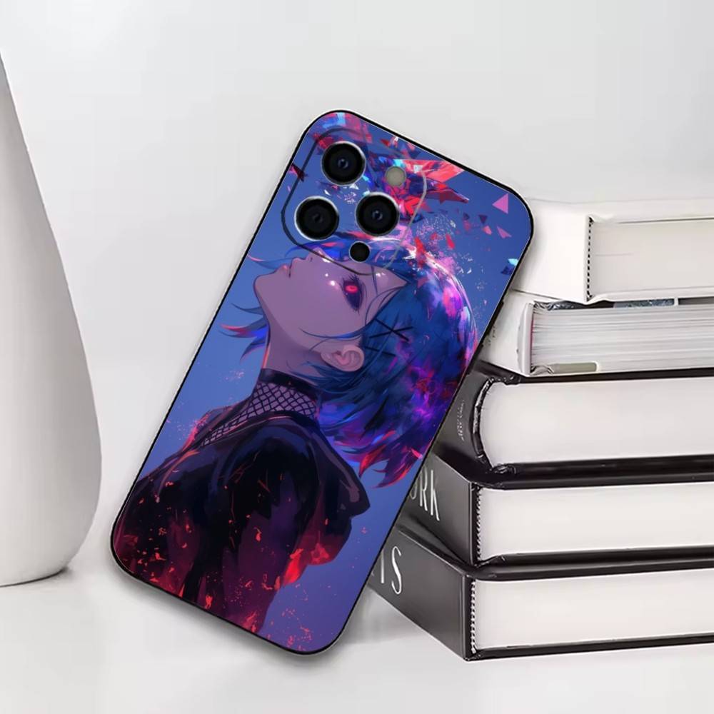 

Tokyo Ghoul Touka Kirishima Phone Case For iPhone17,16,15,14,13,12,11 Plus,Pro Others Soft Black Cover iPhone16plus
