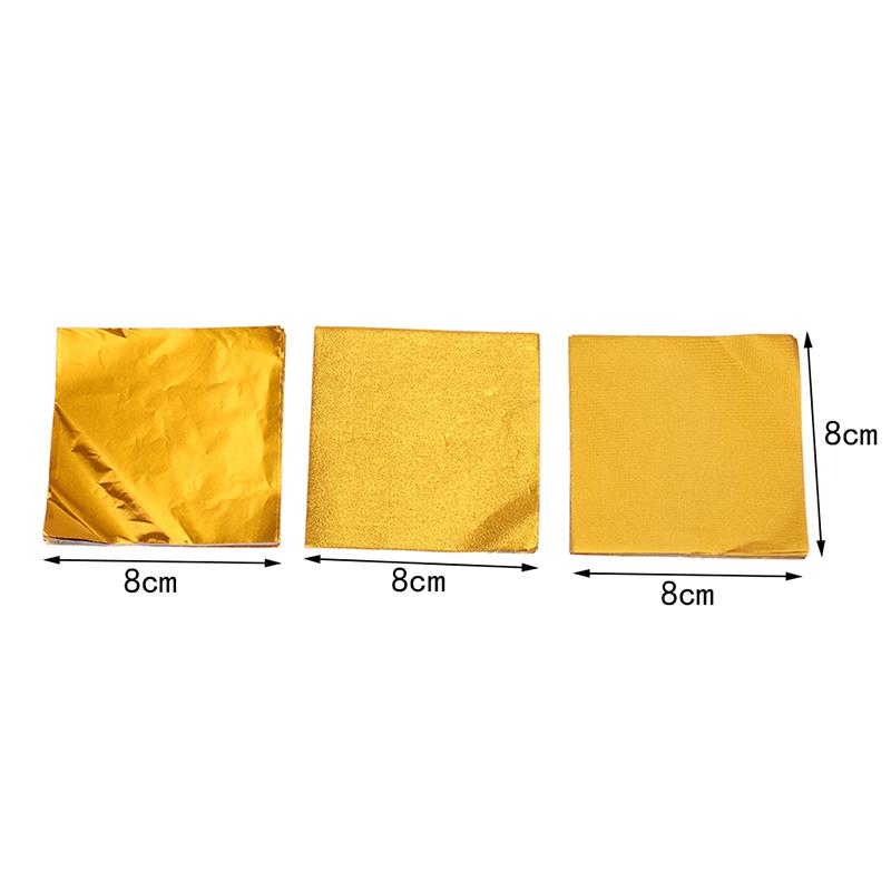 200 Pz 8*8Cm Carta Stagnola Alluminio Oro Caramelle Cioccolato Biscotti Fai Da Te Incartare