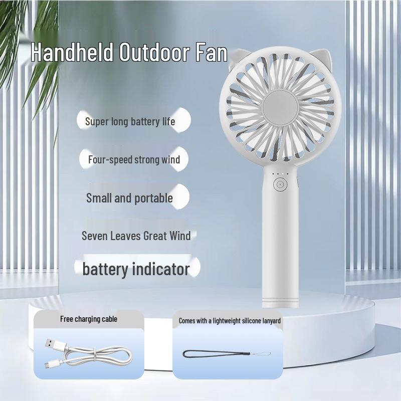 Portable Waist Fan for Outdoor, Construction, and Camping - Long Battery, Strong Wind