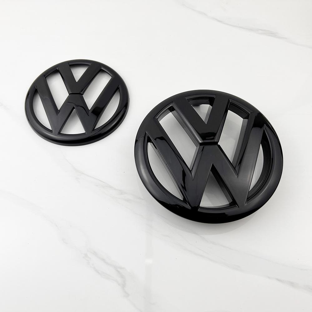UDXKW1 ABS Front Grille & Rear Trunk Emblem 135mm 110mm For VW Golf 6 MK6 5K0853601C 5K0853630