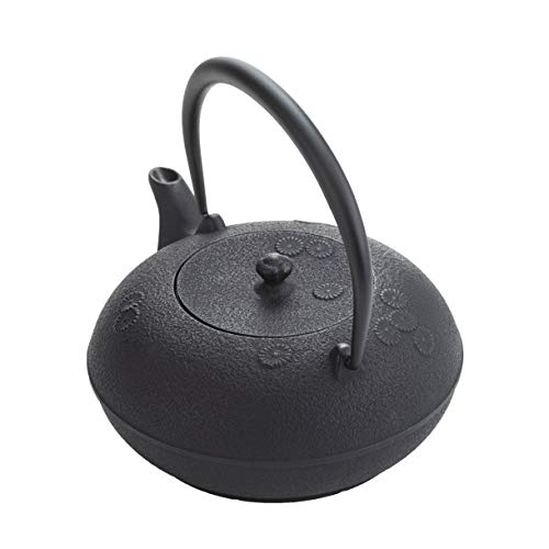 Nanbu Ironware Oigen Iron Kettle Shinonome Kogiku 1.0L H-310 Direct Flame/IH Compatible Made in Japan Kogiku Nanbu Iron Kettle Oigen Casting