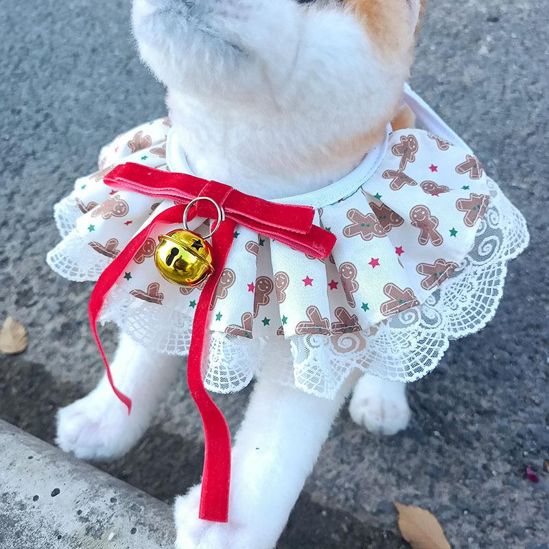 New Cross-Border Pet Bib: Dog Drool Scarf for Small & Medium Breeds, Decorative Cat Accessories