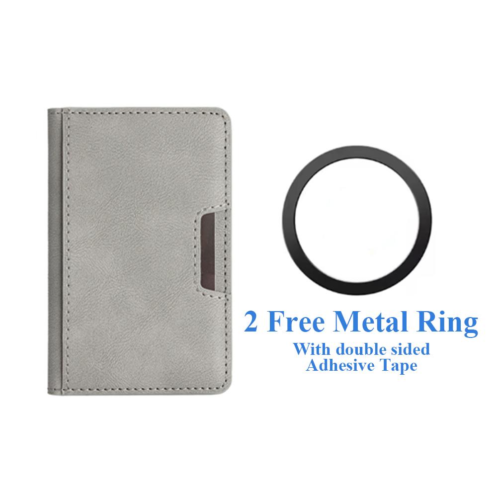 Magnetic Cards Slots Holder For iphone 16 15 14 13 12 11 Samsung Oppo Xiaomi Oneplus Google Phone Cards Bag for All Smartphones