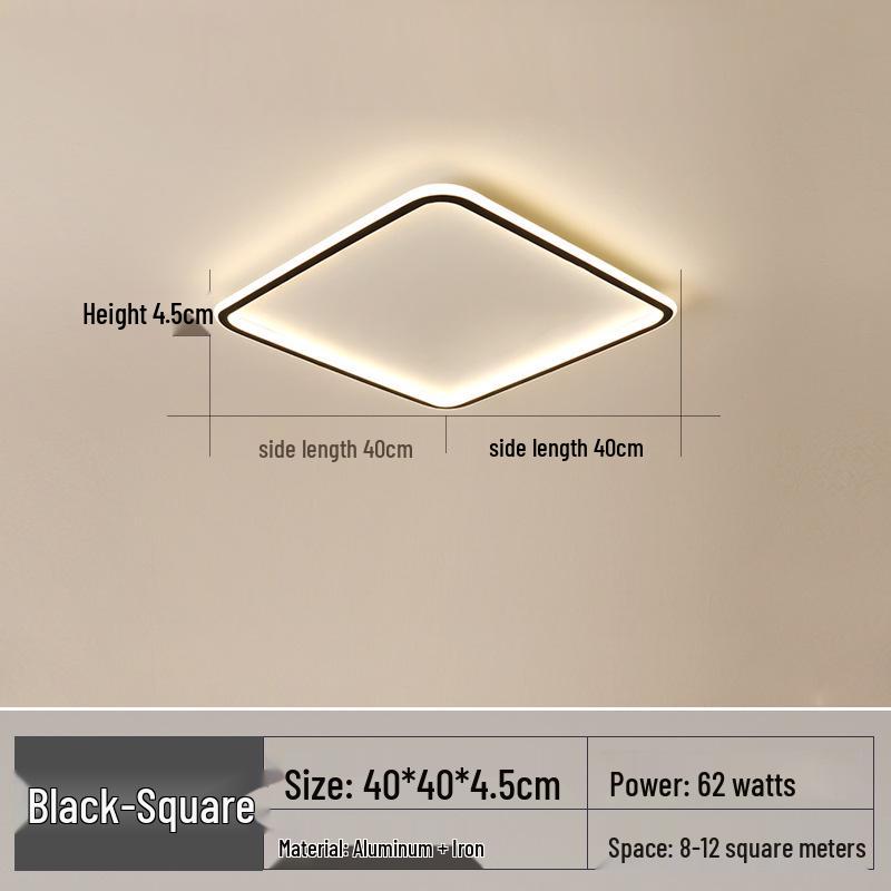 Sleek Round LED Ceiling Light - Modern Ultra-Thin for Bedroom, Living Room, Restaurant, or Study