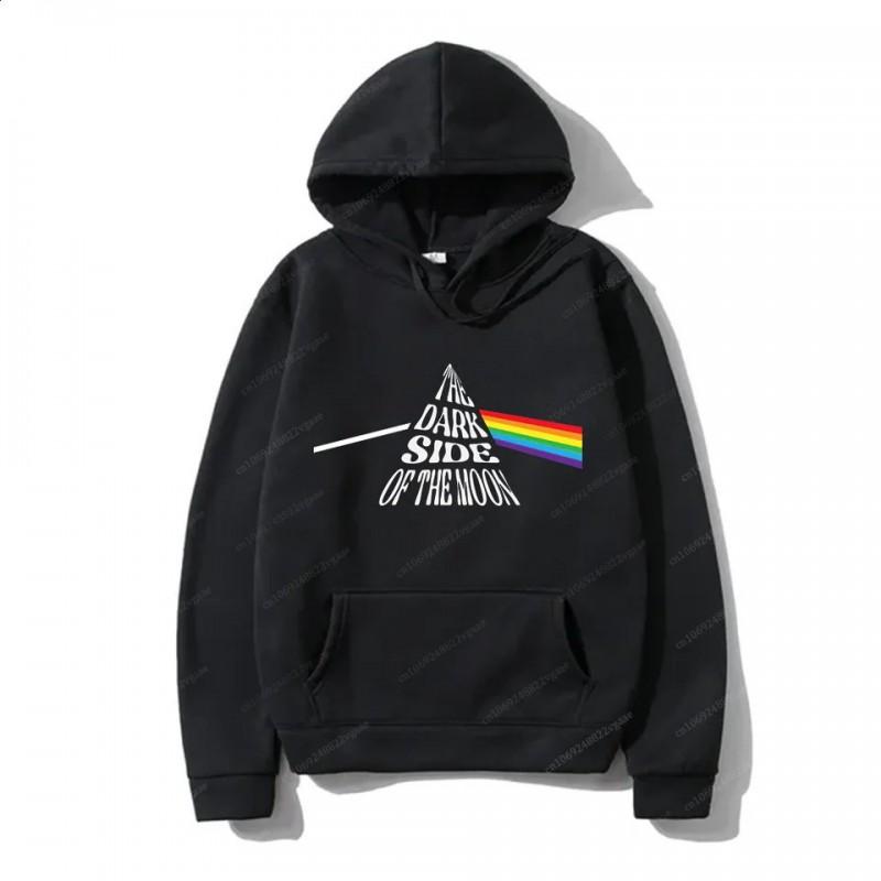 Mens Hooded Cotton Blend Sweatshirt With Printed Design Regular Fit Casual Wear