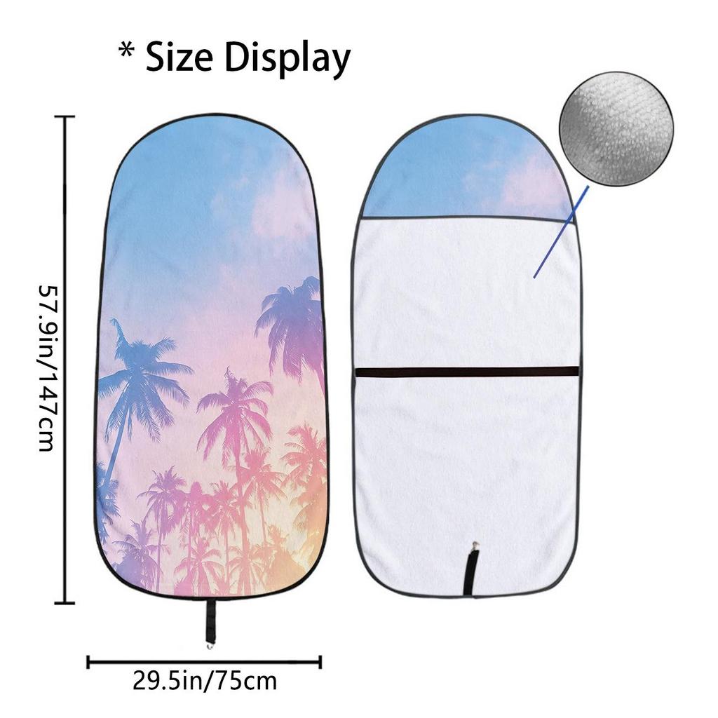 Car Seat Towel Cover - Universal Front Protector for Gym & Workout, All-Season Use