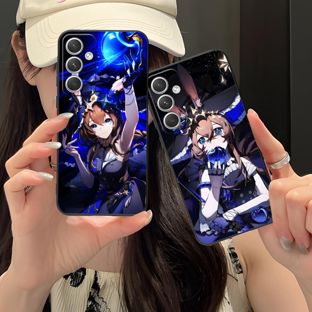 Arknights Amiya Mobile Phone Case for Samsung Galaxy S25 S24 S23 S22 S21 S20 Note20 Plus FE Ultra Colour Protective Cover Pretty