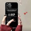 Classic Popular Scp F-Foundation Phone Case For IPhone 17 16 15 14 13 11 12 Pro Max 16 Plus Transparent