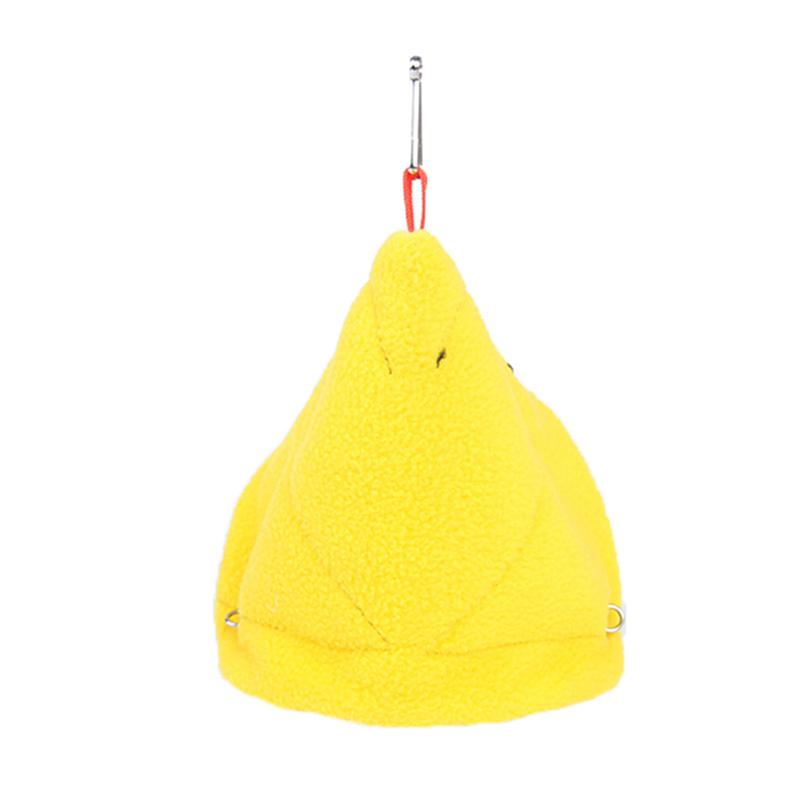Cute Bird Parrot Nest Soft Plush Bird Parrot Hammock Warm Hanging Bed Snuggle Hut Warm Bird Tent Nest Standing Branch Toy House