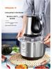 5L Electric Meat Grinder & Food Processor: Multifunctional Stainless Steel, Ideal for Garlic, Chili, and Household Use