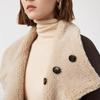 Langzi Retro Fluffy Faux Fur Lapel Coat