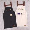Cute Waterproof Restaurant Home with Pockets Cooking Uniform Kitchen Work Clothes Apron Apron Dress