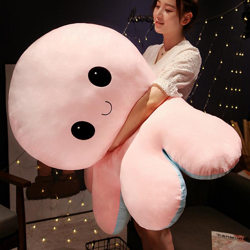 Duża odwrócona ośmiornica poduszka pluszowa zabawka lalka ośmiornica lalka dziewczynka uspokajająca szmaciana lalka prezent urodzinowy
