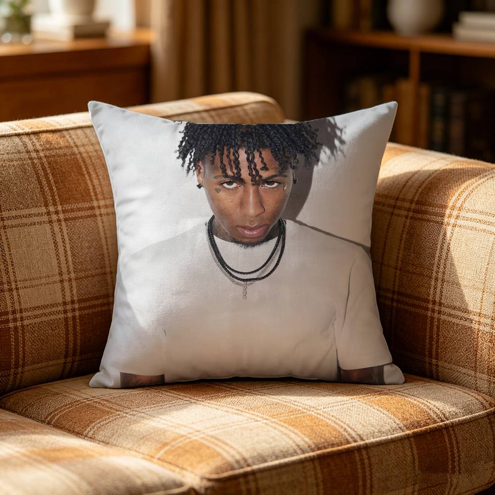 RRapper YoungBoy Pillow Case Pattern Printed Pillowcase For Living Room Sofa Cushion Cover