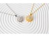 Rotatable Sunflower Pendant Necklace: High-End Light Luxury Clavicle Chain