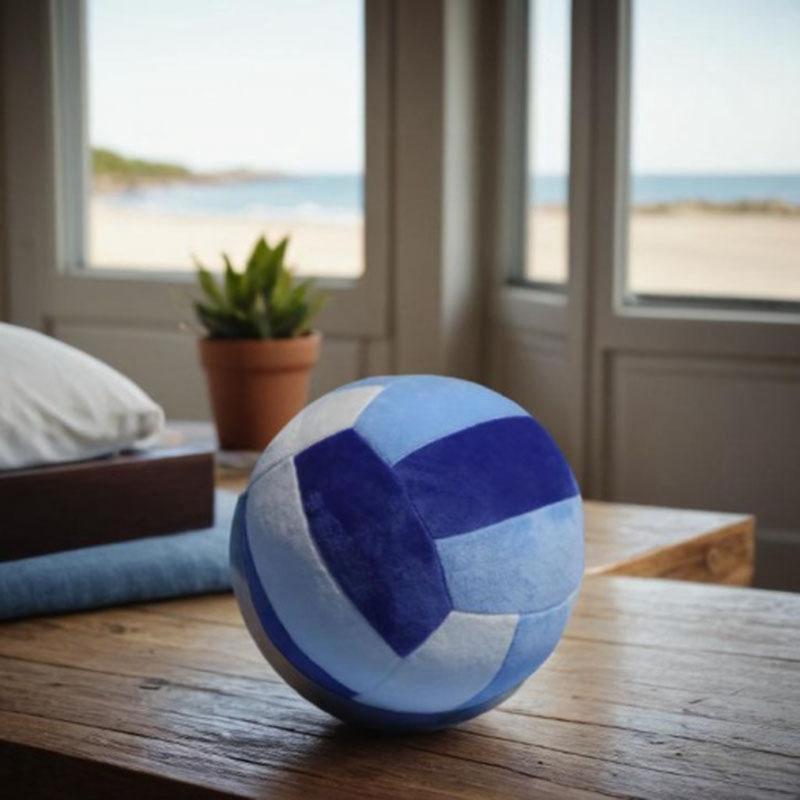 

Мяч Плюшевая Спортивная Игрушка Волейбол Баскетбол Футбол Креативный Бросок Подарок Подушка Blue Volleyball,20cm/7.87in
