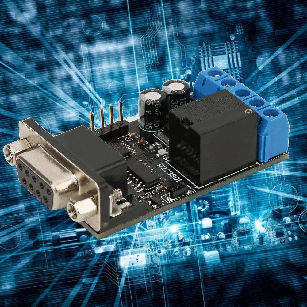 RS232 Delay Relay Module 1 Channel Serial Port UART Multifunctional DC12V R223B01