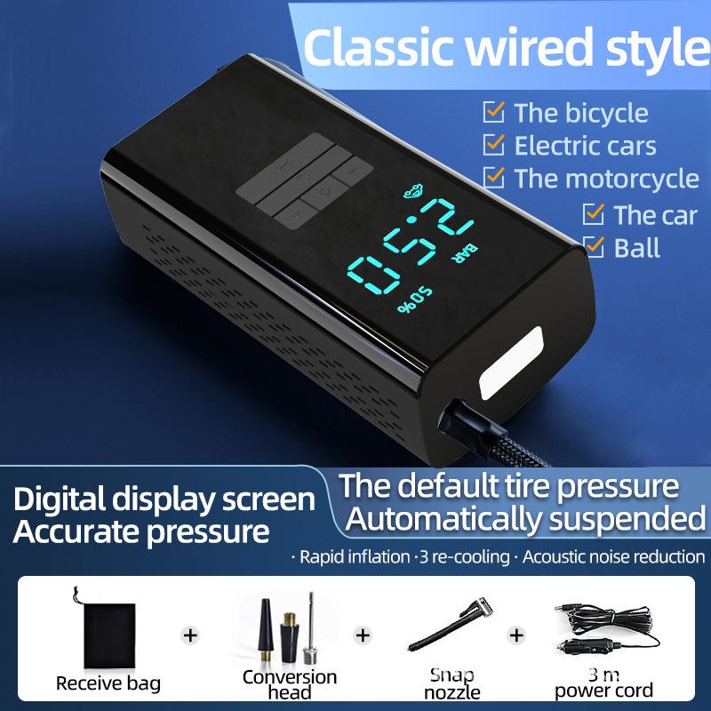 

Автомобильный беспроводной воздушный насос портативный автомобильный внедорожный электромобиль велосипедный насос для шин