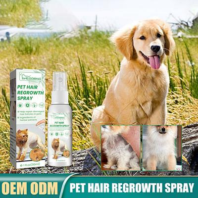 Spray per la cura dei peli degli animali domestici da 30 ml Anti-caduta Anti-aggregati Crescita dei capelli Cura della pelliccia Riparazione dei capelli danneggiati
