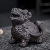 Pixiu Purple Clay Tea Pet: Dragon's Nine Sons Tea Set Accessory for Wealth and Tea Ceremony Cultivation