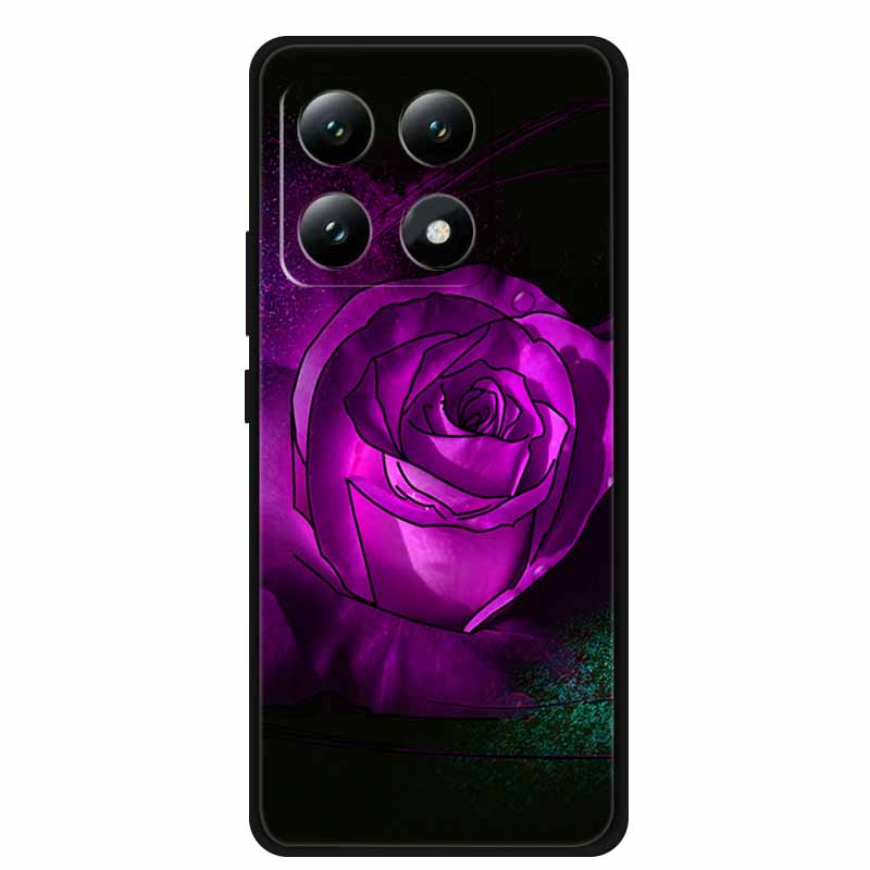 3D Flowers Case For Xiaomi 17 pro max Coque Relief Embossed Blossoms Funda Silicone Soft Back Phone Cover For Xiaomi17 TPU Para