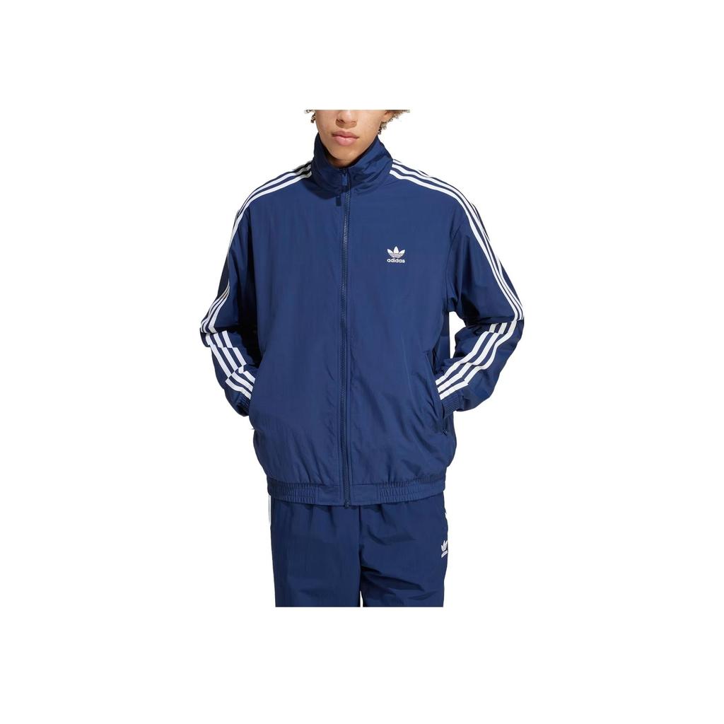 Adidas Originals Adicolor Woven Firebird Track Jacket With Stand Collar And Full Zip Men Tops Navy IT2492