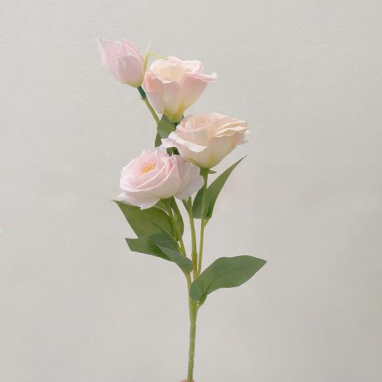 Umělá květina Eustoma Falešná hedvábná květinová větev s dlouhou stopkou Falešná květina