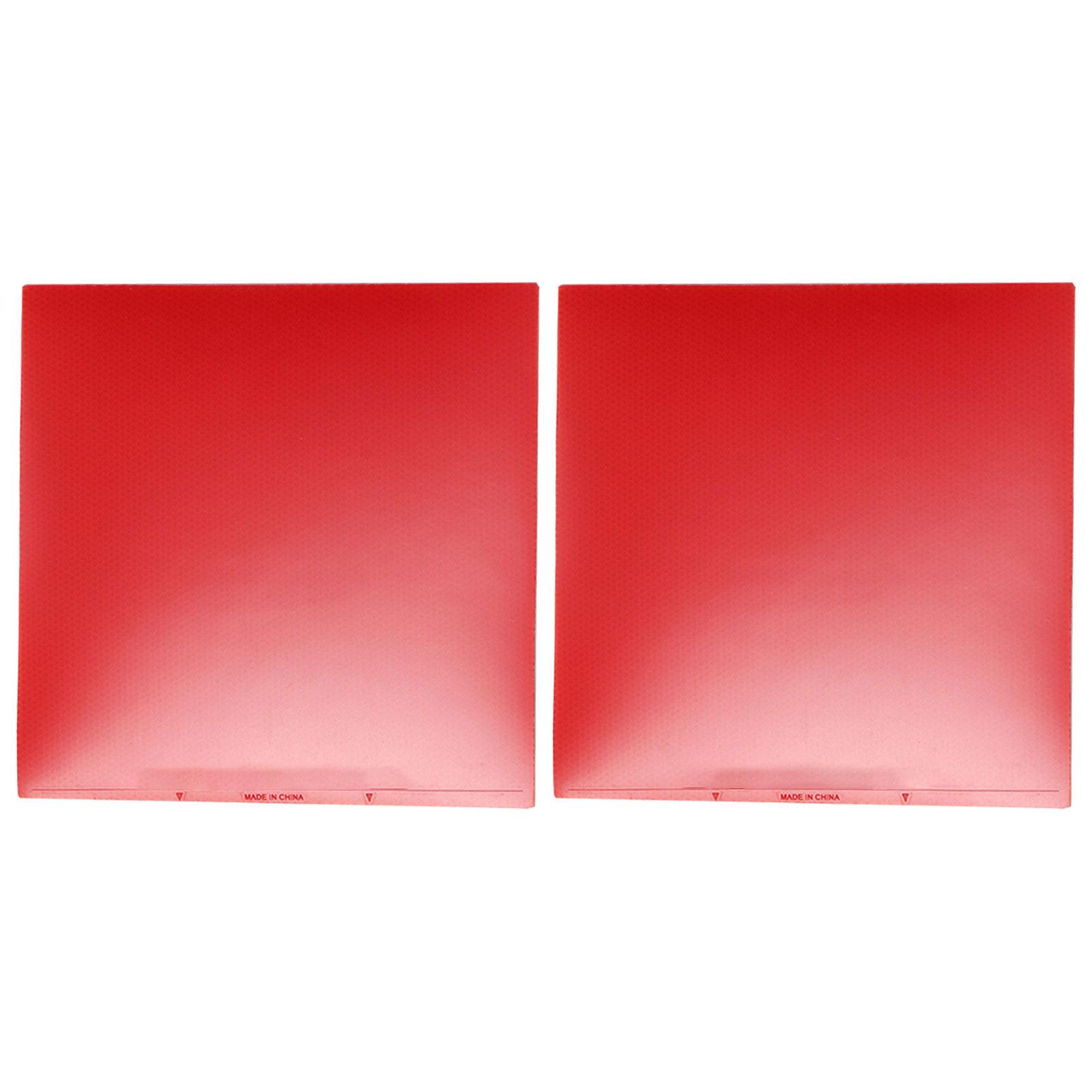 2Pcs PingPong Sheet Rubber Table Tennis Bat Replacement Rubbers Sheet PingPong Training Rubber Table Tennis Accessories красный