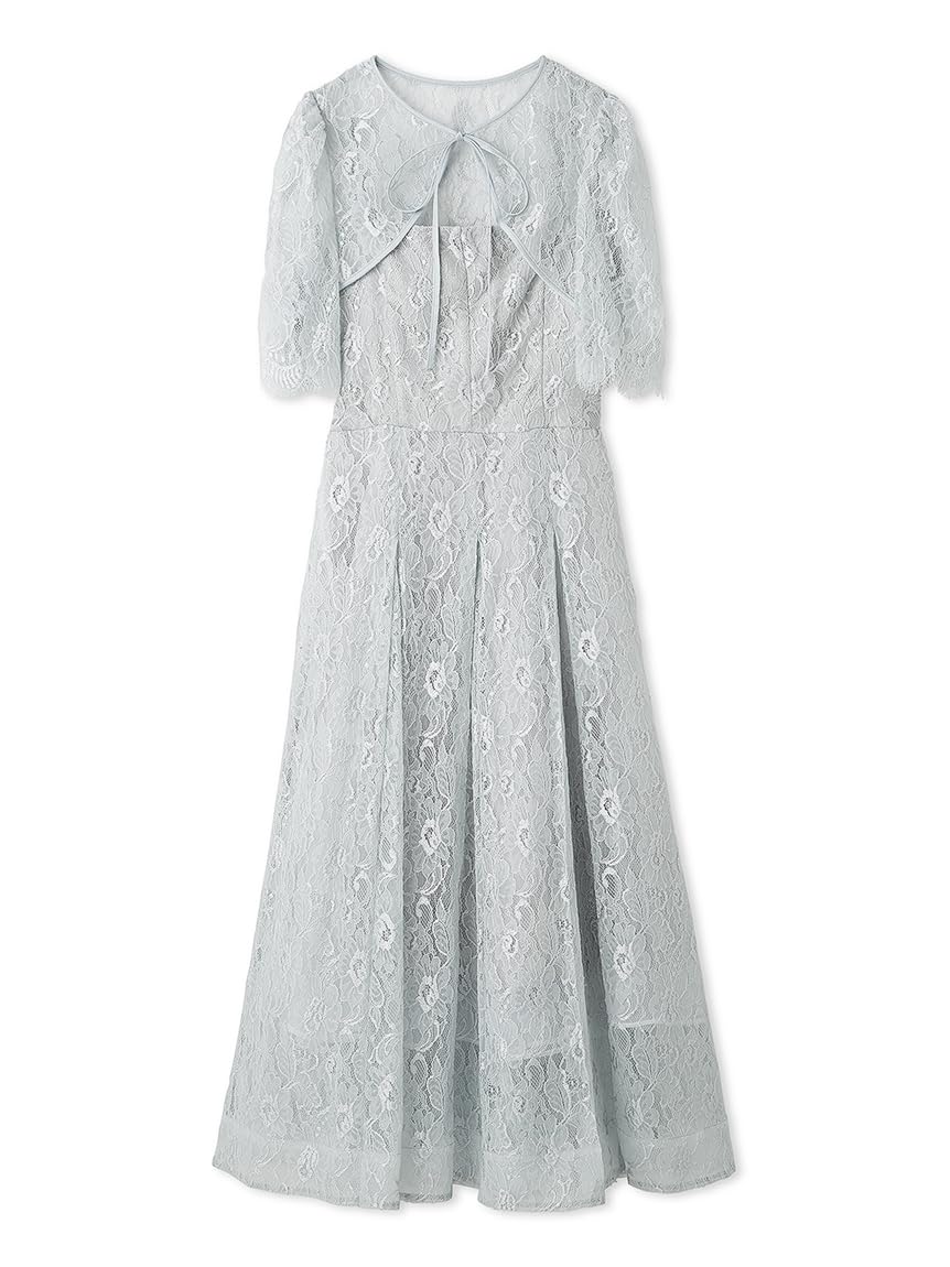 

Lace Bolero Dress SWFO251068 SAX [Snidel] Women s