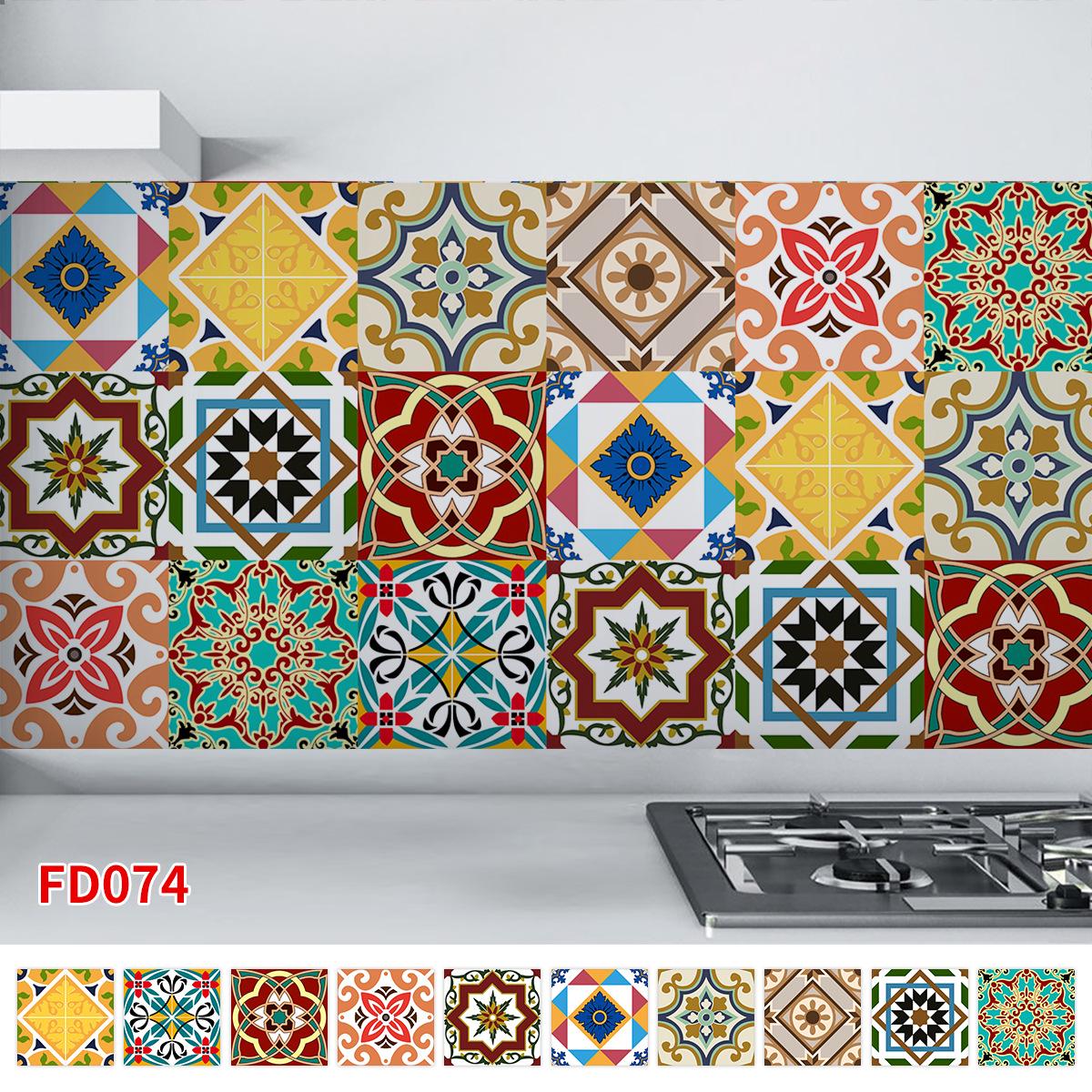 

Водонепроницаемые настенные наклейки в европейском стиле: Декор гостиной, кухни и ванной комнаты Crystal Sticker (Thick) (15x15CM) 10 sheets/set