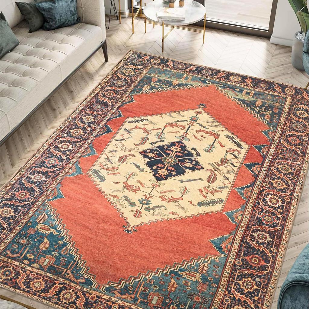American Persian Carpet Living Room Fully Covered Large Area Sofa Carpet Bedroom Bedside Carpet