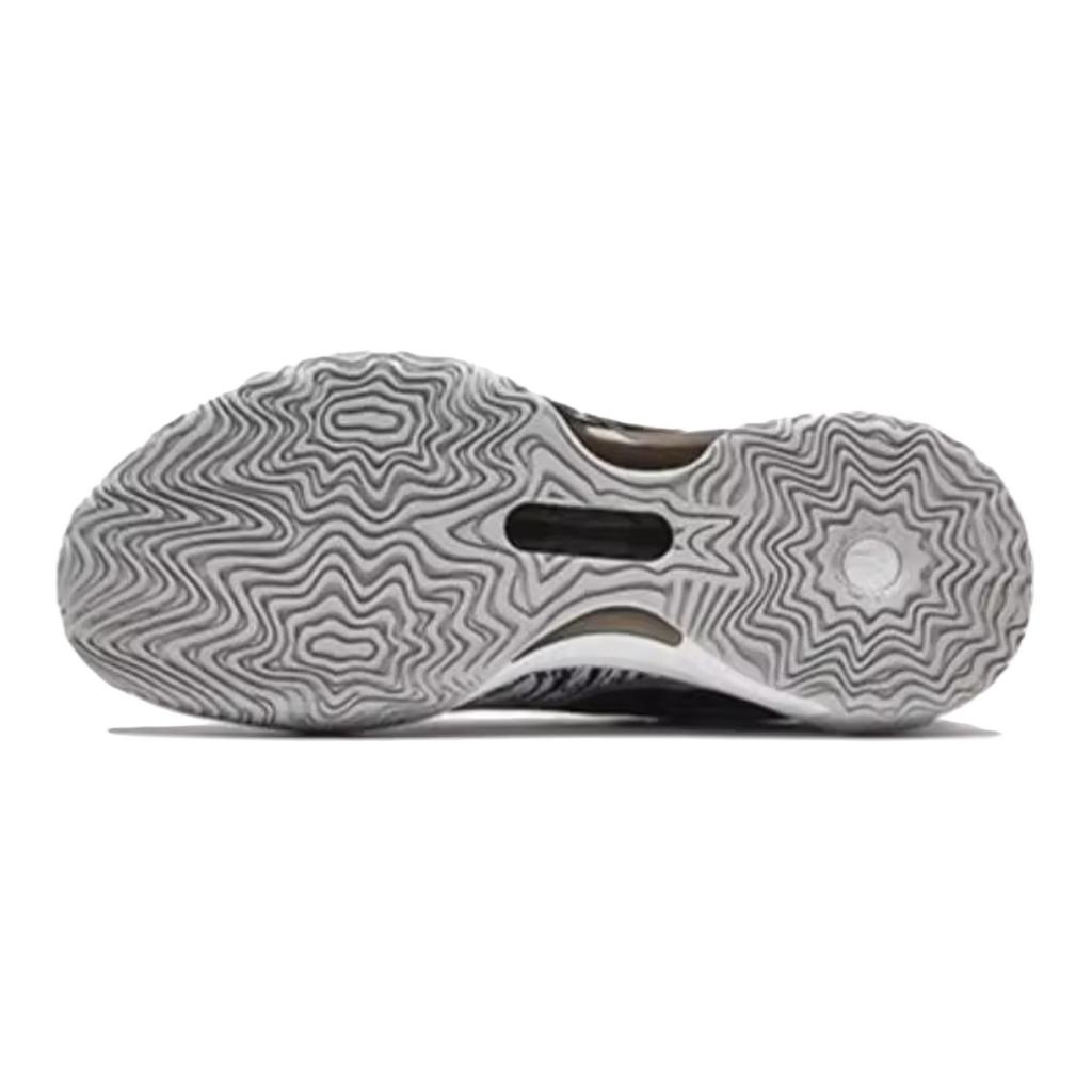 Anta Kids Fabric Breathable Comfortable Non-Slip Wear-Resistant Low-Top Basketball Shoes Kids sneaker Black White 312431103-3