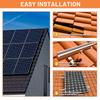 CP-SETUNO Solar Panel Mounting Set, Photovoltaic Mounting Rail for 1/2/4 Solar Panel, 300 Mm Aluminum Mounting Rail, for 30/35 M