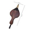 Manual Wooden Handicraft Fireplace Blower Hand Fan Leather for Fireplaces BBQ and Camping, Bellow with Hanging Leather Strap