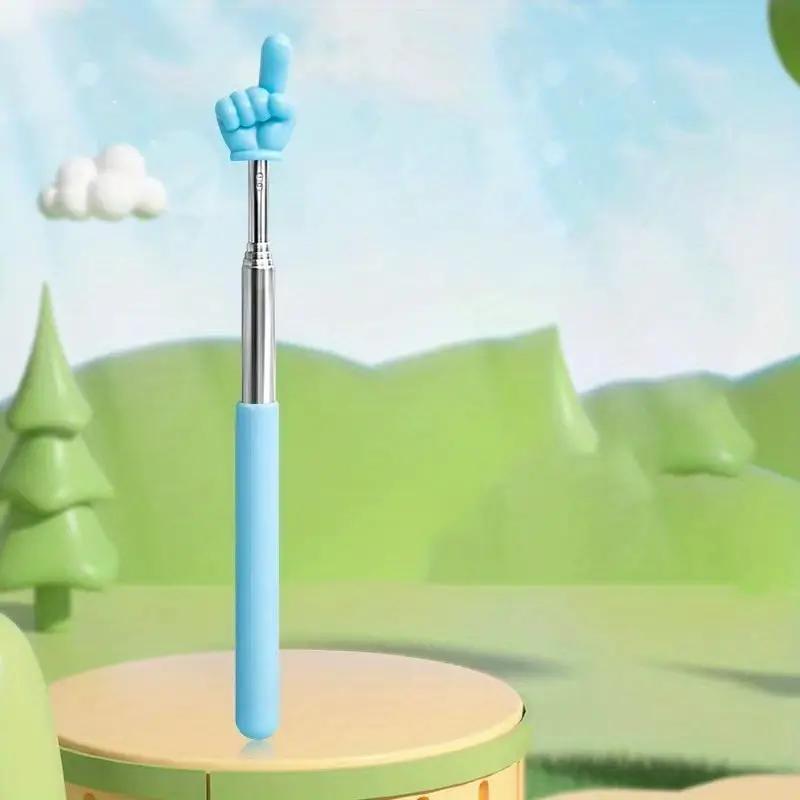 Teleskopické čtení prstové tyče Whip Command Stick Kliknutím čtete Pomůcky pro učitele Nástroj pro třídu Ukazatel prstu