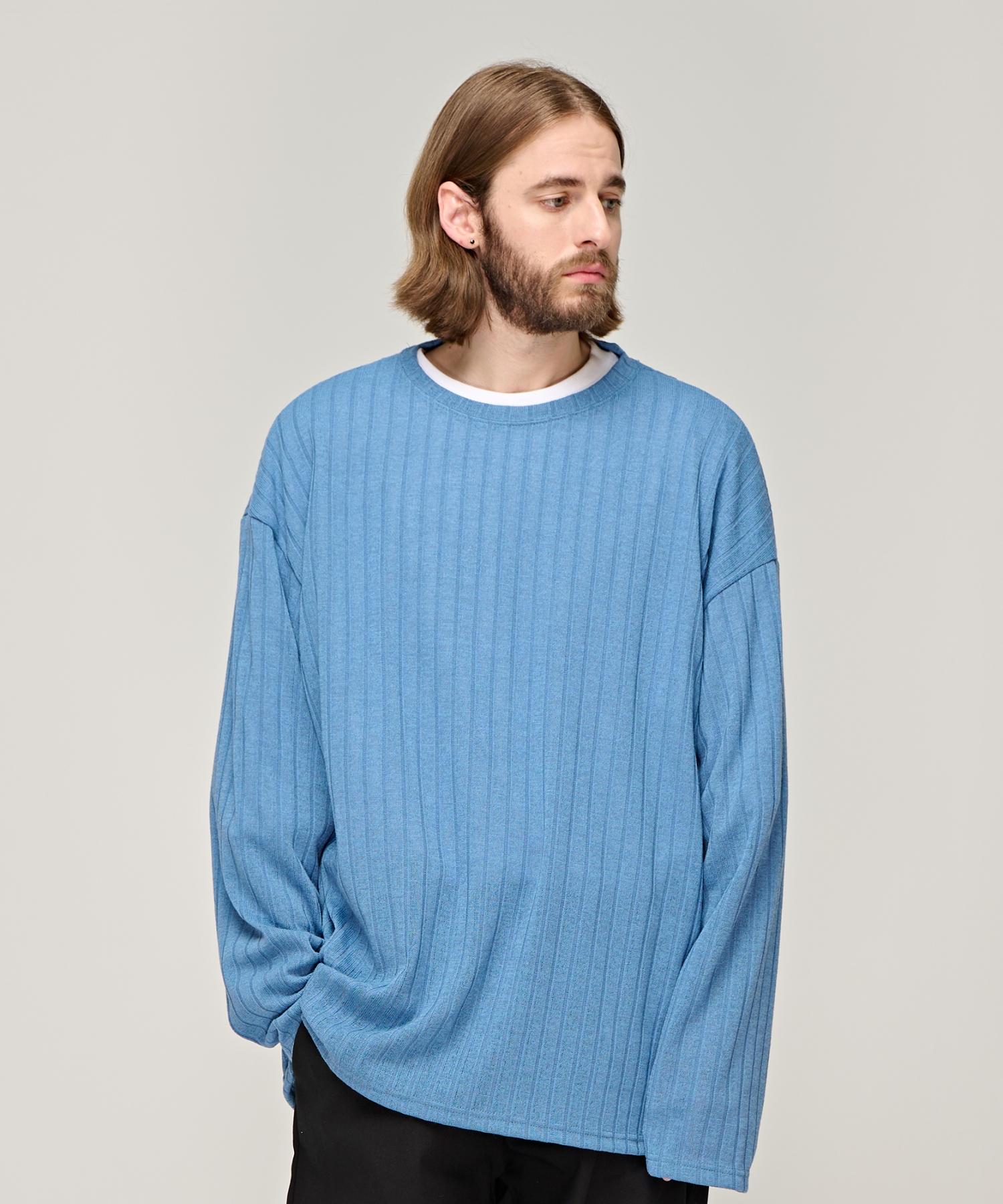 Cargo Bros Cb Ribbed Round Over Knit (Blue) Free