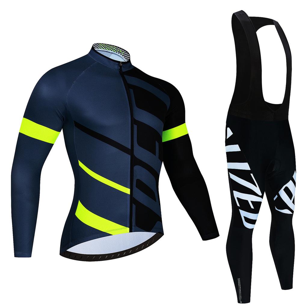 Cycling Suit Long-sleeved Suit, Cycling Suit Spring and Autumn Tour De France Competition Suit