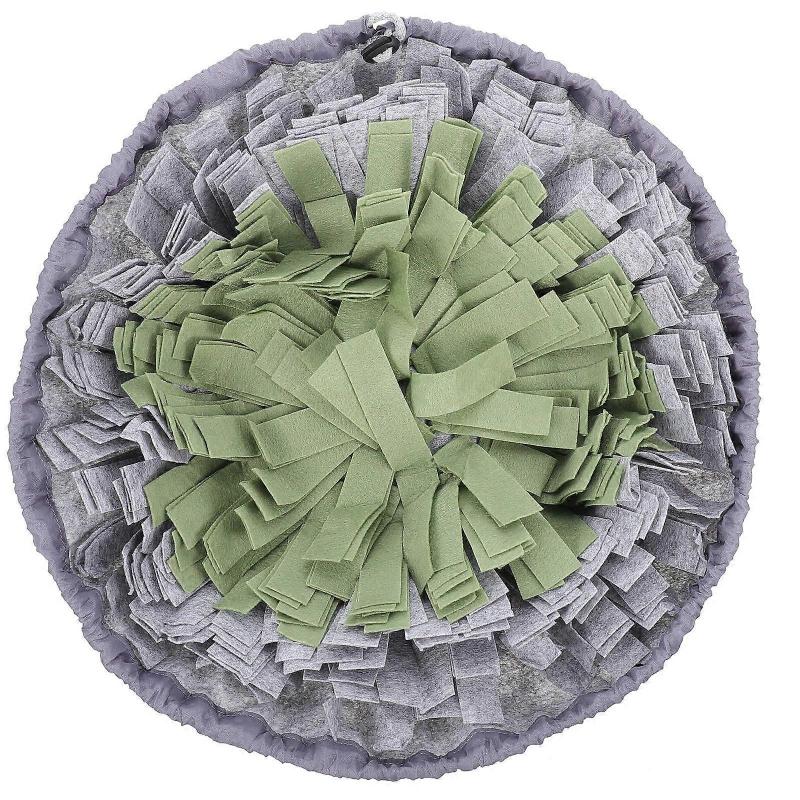 Pet Feeding Bowl Wear-Resistant Dog Food Bowl Gray Interactive Sniffing Practical For Pet Owners 1Pcs