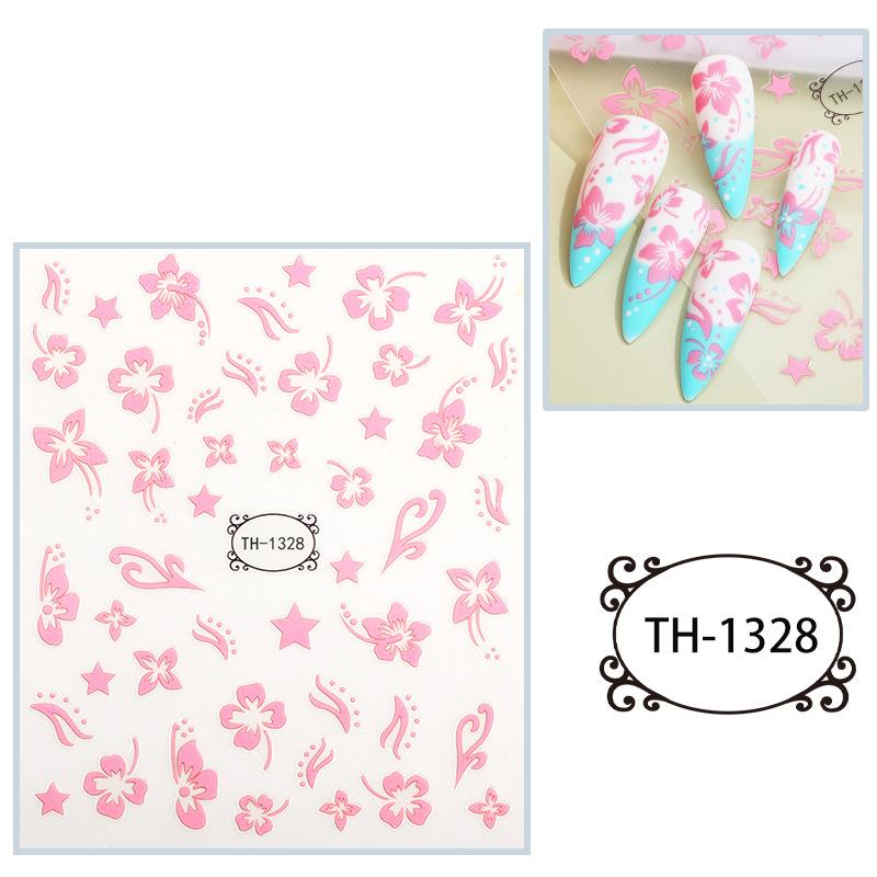 New Year Nail Art Stickers Bronzing Year of the Dragon Chinese Style Mahjong Cartoon Nail Stickers Decoration
