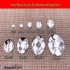 Acrylic Oval Mesh Flat Bottom Rhinestone Stickers for DIY Masks, Phone Cases, and Accessories.