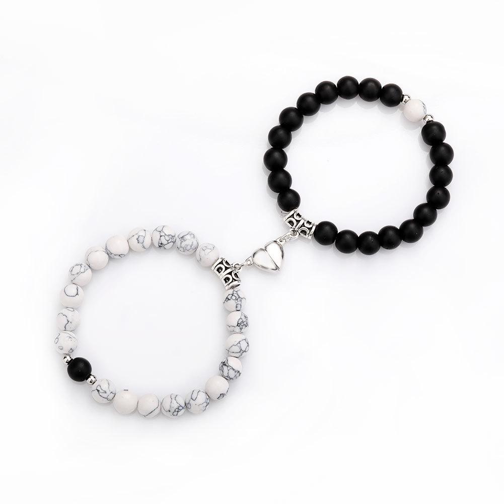 Natuurlijke Tijgeroog Steen & Legering Magnetische Koppelarmband - 2025 Bestseller