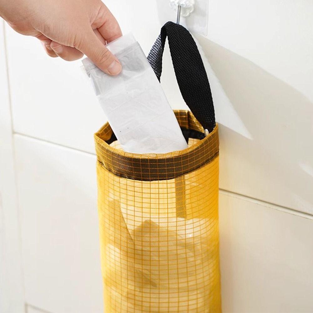 Hängender Plastiktüten-Spender Faltbarer Einkaufstaschenträger Müllaufbewahrungsbeutel Küchenaufbewahrung