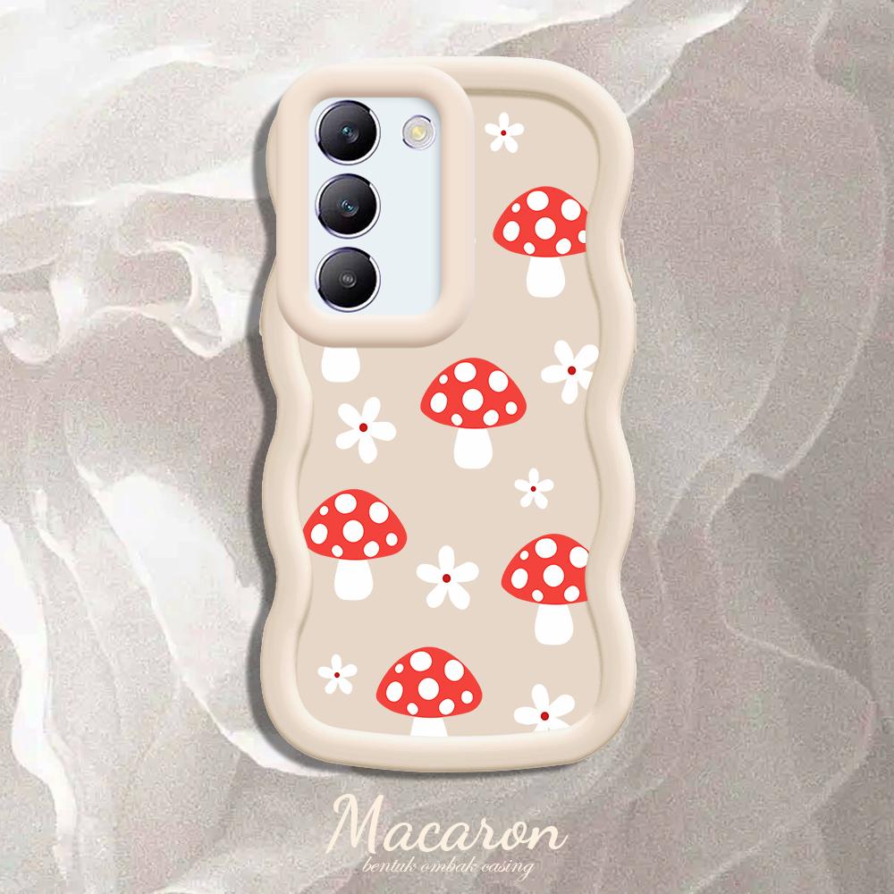 

Окрашенный узор Big Wave Edge Мягкий силиконовый материал Macaron чехол для телефона противоударный защитный резиновый чехол для OnePlus Vivo Motorola Moto Vivo Y95 белый