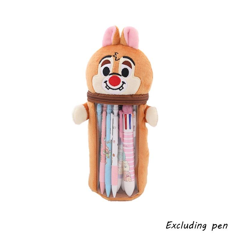 Cute Japanese Star Sailor Moon Plush Pen Holder Pencil Case For Girls' Stationery Storage, Transparent Gift Bag