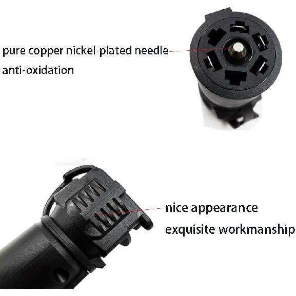 RV Trailer Light Connector 7P to 4P 5P Functional Trailer Light adapters, Double Row Plug